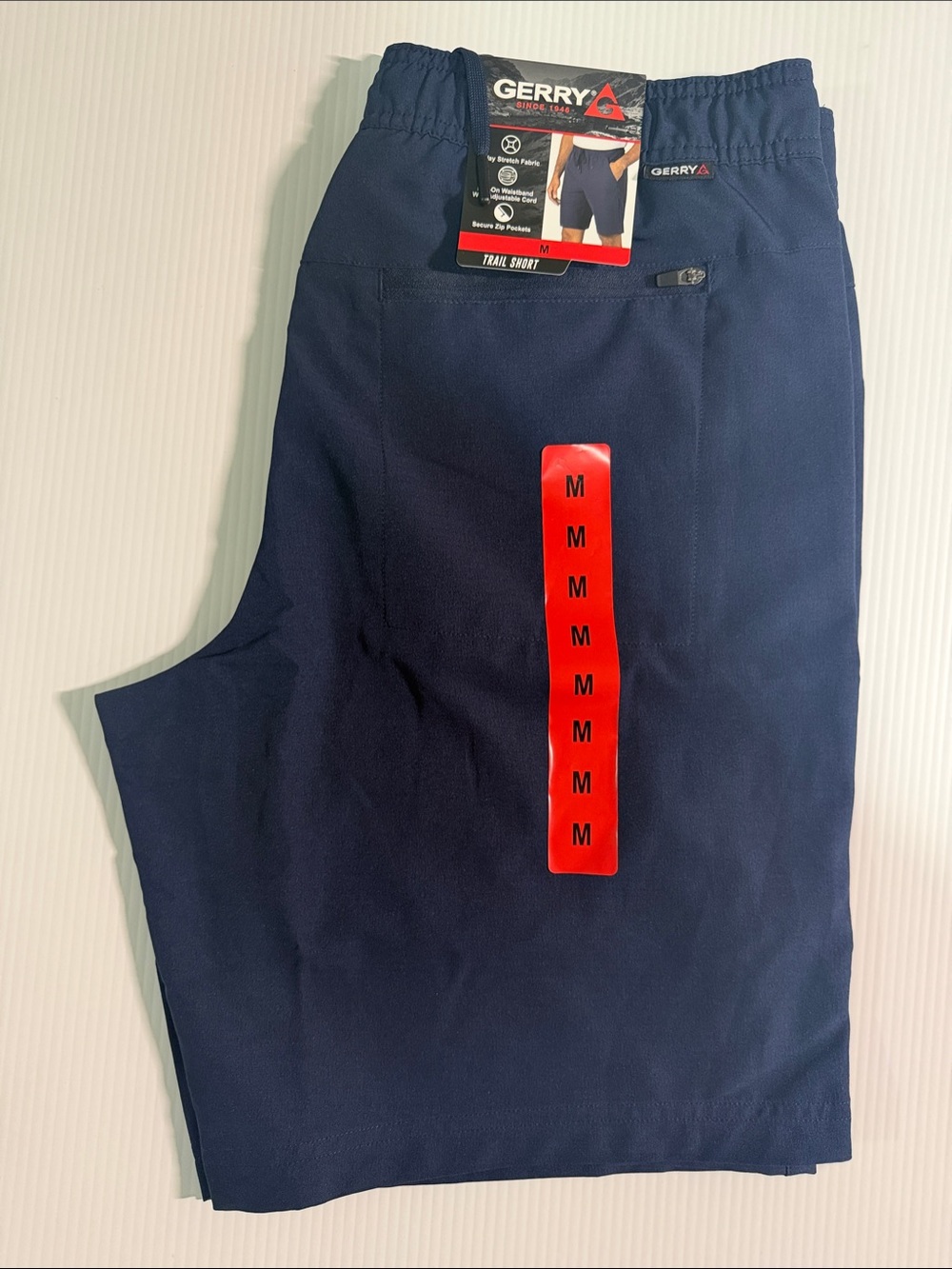 Gerry Men’s Pull On Trail Short Navy size M Cooor Blue